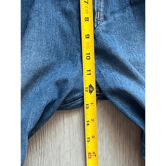 Gap High Rise Trouser Jeans Petite Wide Leg Denim Blue 26/2P - Picture 12 of 14